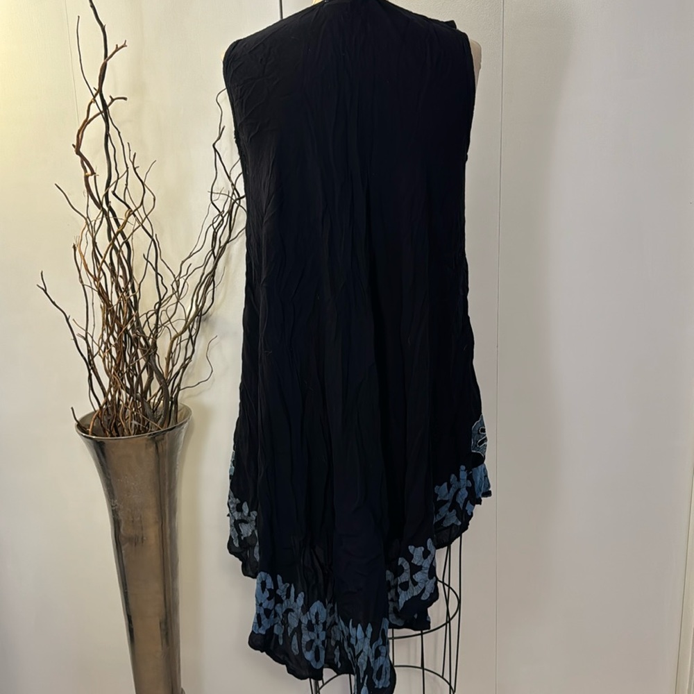 Swim cover up embroidered tunic / dress - Picture 5 of 7
